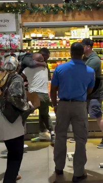 Whole Foods Market Fight: Intense Security Confrontation at Downtown LA Grocery Store