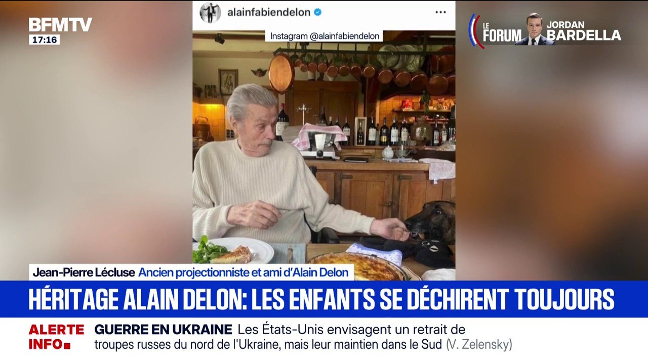 Héritage d'Alain Delon: "La chouchoute c'était Anouchka", se rappelle Jean-Pierre Lécluse, ami de l'acteur