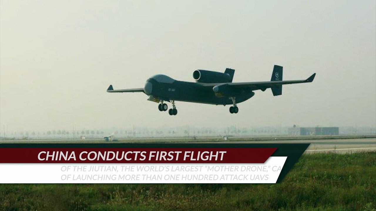 China conducts first flight of the Jiutian, the world’s largest “mother drone,” capable of launching more than one hundred attack UAVs