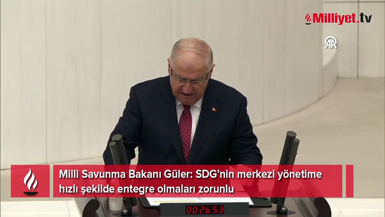 Milli Savunma Bakanı Güler'den SDG'ye net uyarı...