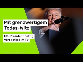 Mit grenzwertigem Todes-Witz - US-Präsident heftig verspottet im TV