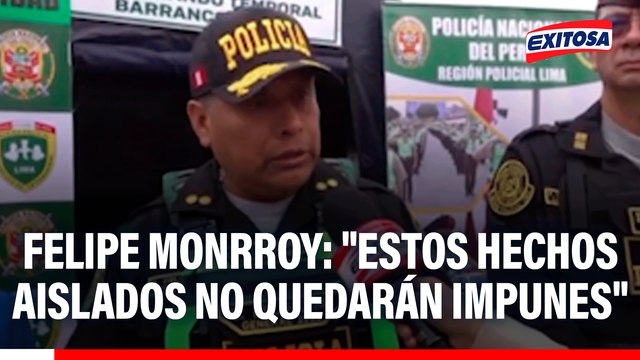 General Enrique Felipe Monrroy sobre detención de policías por presunto soborno: Estos hechos aislados no quedarán impunes