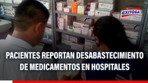 Omar Neyra sobre desabastecimiento de medicamentos: 