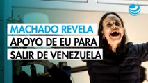 Nobel de la Paz, María Corina Machado revela que tuvo ayuda de EU para salir de Venezuela