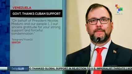 Government of Venezuela expresses gratitude for Cuba’s solidarity support