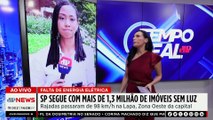 Apagão em SP: capital registra 1,3 milhões de imóveis sem luz após vendaval | TEMPO REAL