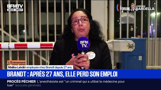 Liquidation judiciaire de Brandt: Un choc, je l'ai appris en direct sur BFMTV , révèle cette employée de la société depuis 27 ans