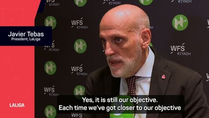 Tebas want to take LaLiga to the US & Saudi Arabia despite fan protests