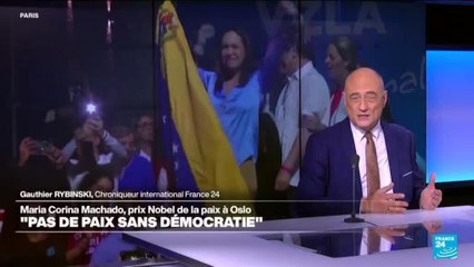 Machado, prix Nobel de la paix, à Oslo : "pas de paix sans démocratie"