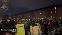 Celtic-Roma, il corteo dei tifosi giallorossi verso lo stadio