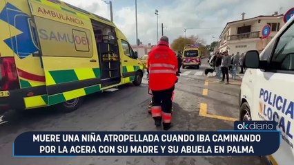 Muere una niña atropellada cuando iba caminando por la acera con su madre y su abuela en Palma