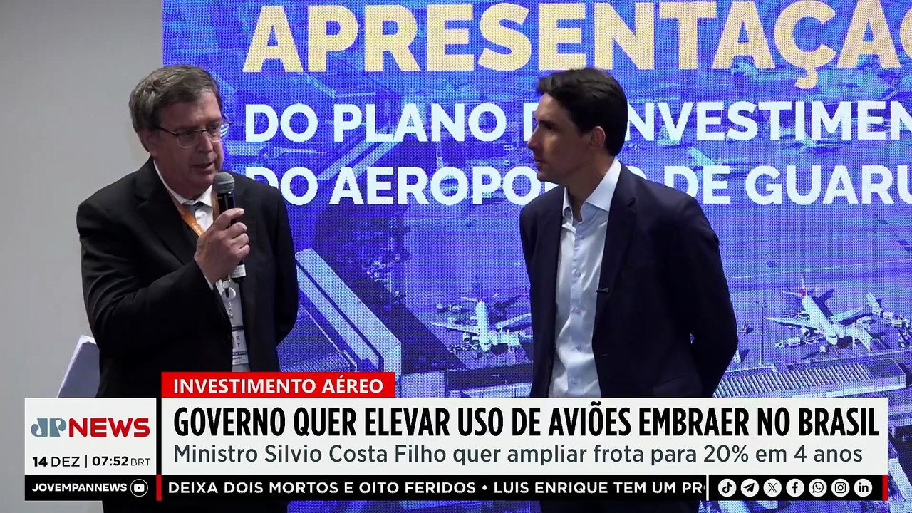 Compra de aviões da Embraer resolve só parte do problema aéreo, avalia Acácio Miranda