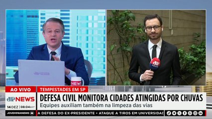 Defesa Civil monitora cidades atingidas por chuvas em SP