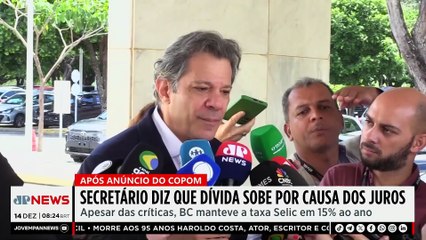 Secretário diz que dívida pública cresce por causa dos juros