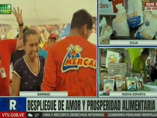 Pueblo de Barinas favorecidos con combos de alimentos y hortalizas a precio asequible