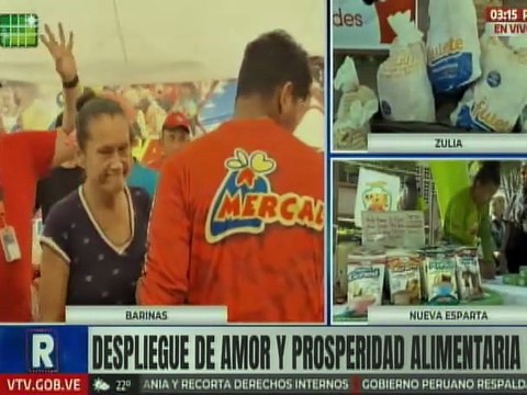 Pueblo de Barinas favorecidos con combos de alimentos y hortalizas a precio asequible