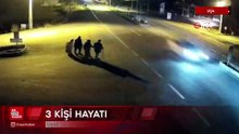 Uşak’ta otomobilin çarptığı 3 kişi hayatını kaybetti