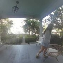 Woman Breaks Chair On Balcony