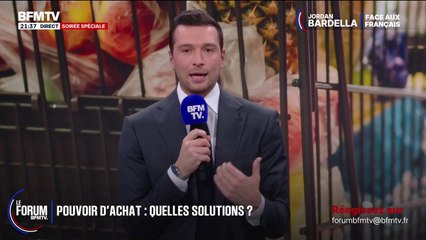 FORUM BFMTV - "Je pense que l'État doit sortir ses mains de la poche des Français", déclare Jordan Bardella, président du RN