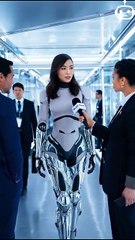 Futuristic Expo Exclusive Beautiful Robot Discusses Fear and AI Logic