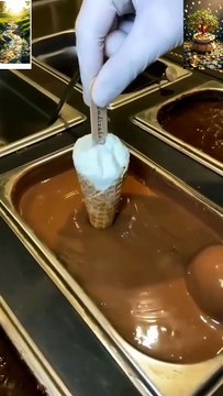New ICE Cream chocolat #icecream #dessert #cake #streetfood #shortvideo #food #chocolate