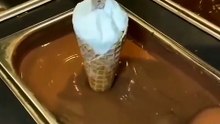 New ICE Cream chocolat #icecream #dessert #cake #streetfood #shortvideo #food #chocolate