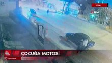 Konya'da yolun karşısına geçmek isteyen çocuğa motosiklet çarptı