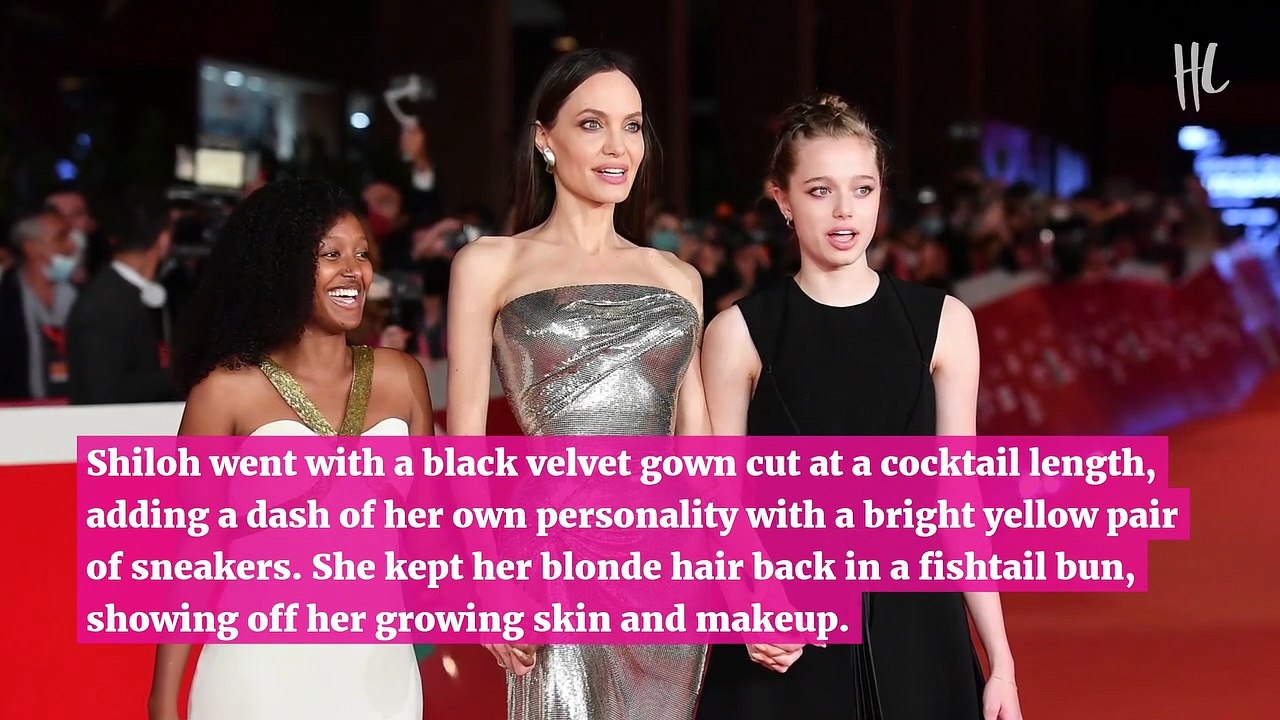 Shiloh Jolie-Pitt, 15, Looks So Much Like Dad Brad Pitt On Red Carpet With Mom Angelina & Zahara, 15