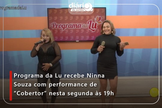 O @programa_da_lu dessa segunda-feira(8), recebeu a cantora @ninnaa_souzaa_oficia que deu um show com a música Cobertor . O programa da Lu vai ao a toda segunda-feira, as 19h na TV Diário do Sertão