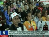 Profesionales de todo el país general propuestas para el Congreso Constituyente de la Clase Obrera