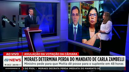 Moraes determina cassação de Carla Zambelli e exige posse de suplente em 48 horas