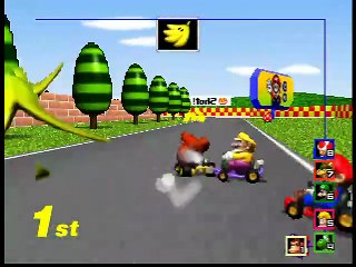 Mario Kart 64 (3-4 players Grand Prix) online multiplayer - n64