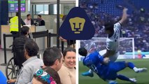 JJ Macías renueva con Pumas y es captado en silla de ruedas rumbo a Guadalajara