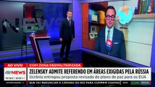 Zelensky admite possibilidade de referendo para ceder territórios à Rússia