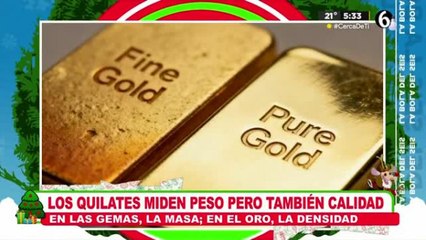 ¿Qué es lo qué miden los quilates?