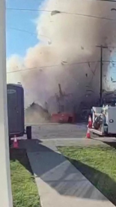 Terrifying California gas explosion caught on doorbell cam