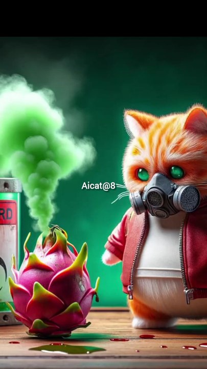 AI cat worried🙄😓 wait for end