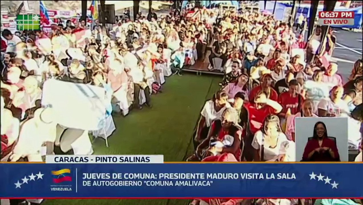 Presidente Nicolás Maduro visitó la Sala de Autogobierno de la Comuna Amalivaca en Pinto Salinas