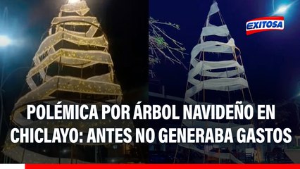 Árbol navideño en Chiclayo genera polémica: Adornos NO GENERABAN GASTOS a MPCH en otras gestiones