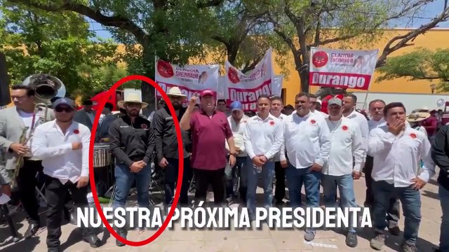 Edgar Rodríguez, alias Limones , en reuniones de la CATEM