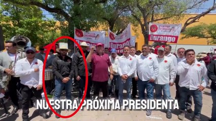 Edgar Rodríguez, alias "Limones", en reuniones de la CATEM