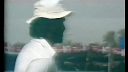 Vinothen John Pick the Wicket of Ijaz Ahmad 17th Match at Faisalabad, Oct 25 1987