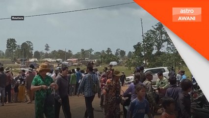 Pertempuran berlanjutan di sempadan Thai-Kemboja menjelang panggilan Trump