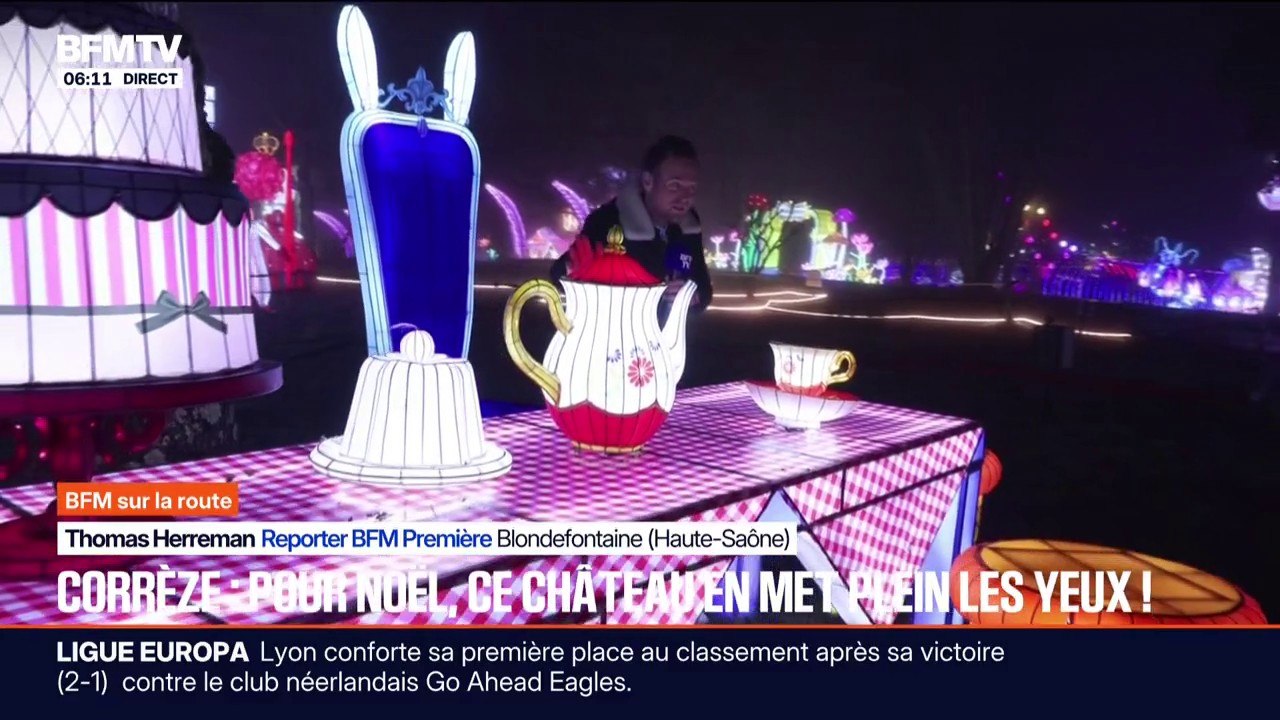 5km de soie et 1 million de lumières: l'impressionnante décoration d'un château en Corrèze pour Noël