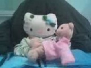 Hello Kitty et nounours mignon