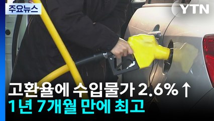 고환율에 수입물가 2.6%↑...1년 7개월 만에 최고 / YTN