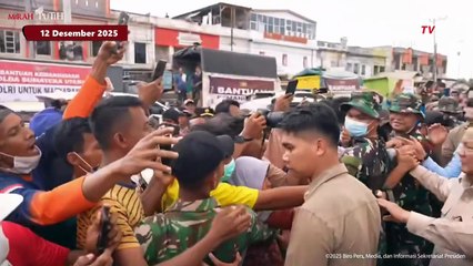 Momen Tangis Emak-emak di Aceh Tamiang Depan Presiden Prabowo