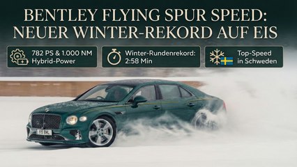 Bentley Flying Spur Speed: Top-Speed und Hybrid-Power in Schweden