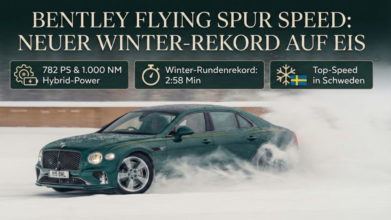 Bentley Flying Spur Speed: Top-Speed und Hybrid-Power in Schweden