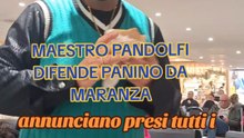 MAESTRO PANDOLFI ALL' AEREOPORTO DIFENDE PANINO DA MARANZA